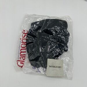 Glamorise WonderWire Bra 38C Front Closure Stretch Lace Underwire 9245 BlK NWOT